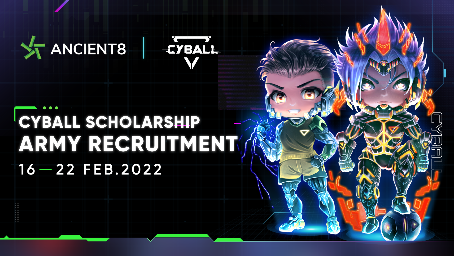 Ancient8 CyBall Scholarship Army Recruitment - Start Your GameFi 