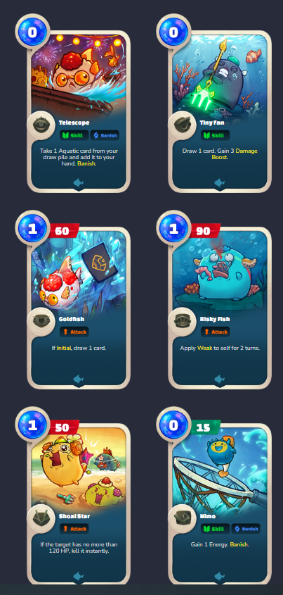 Axie Infinity Origin Meta Team 1 - Triple Aqua Team