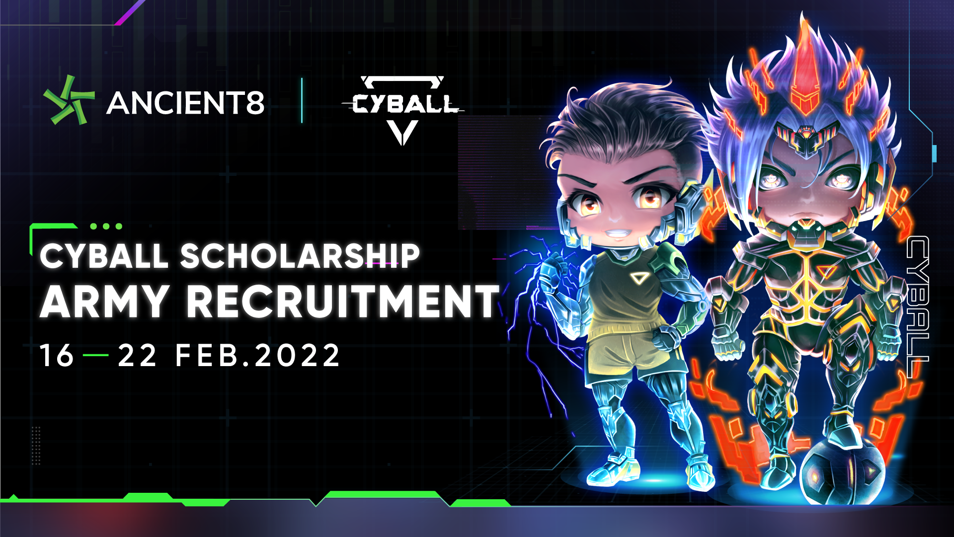 Ancient8 CyBall Scholarship Army Recruitment - Start Your GameFi Journey with Ancient8