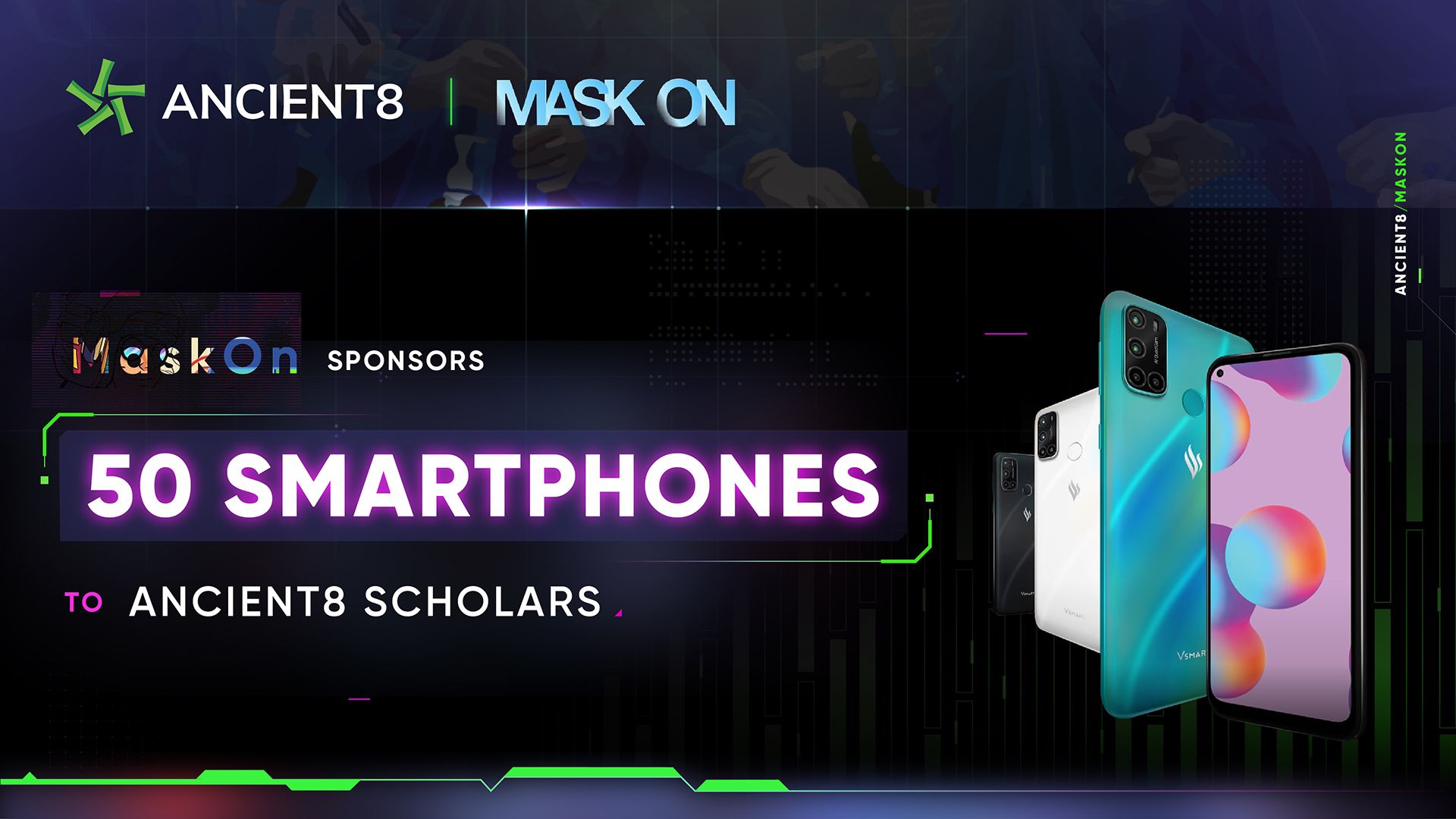 MaskOn teamed up with Ancient8 to empower GameFi scholars