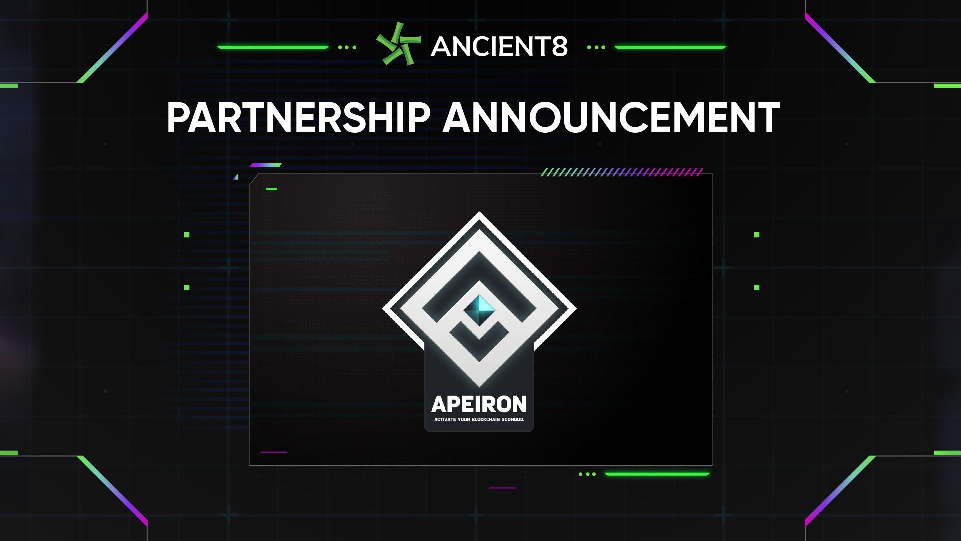 Ancient8 partners with Apeiron, prepare your ascension into the Godiverse