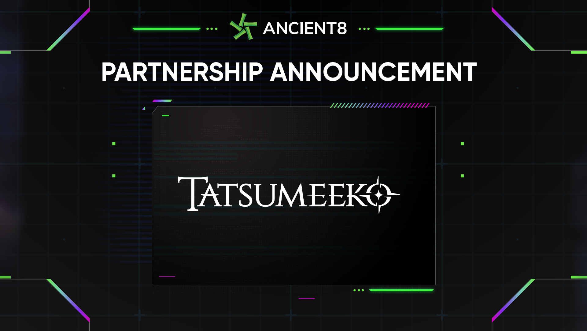 Ancient8 partners with Tatsumeeko, The Fantasy Web3 MMORPG Lite for Discord and Mobile