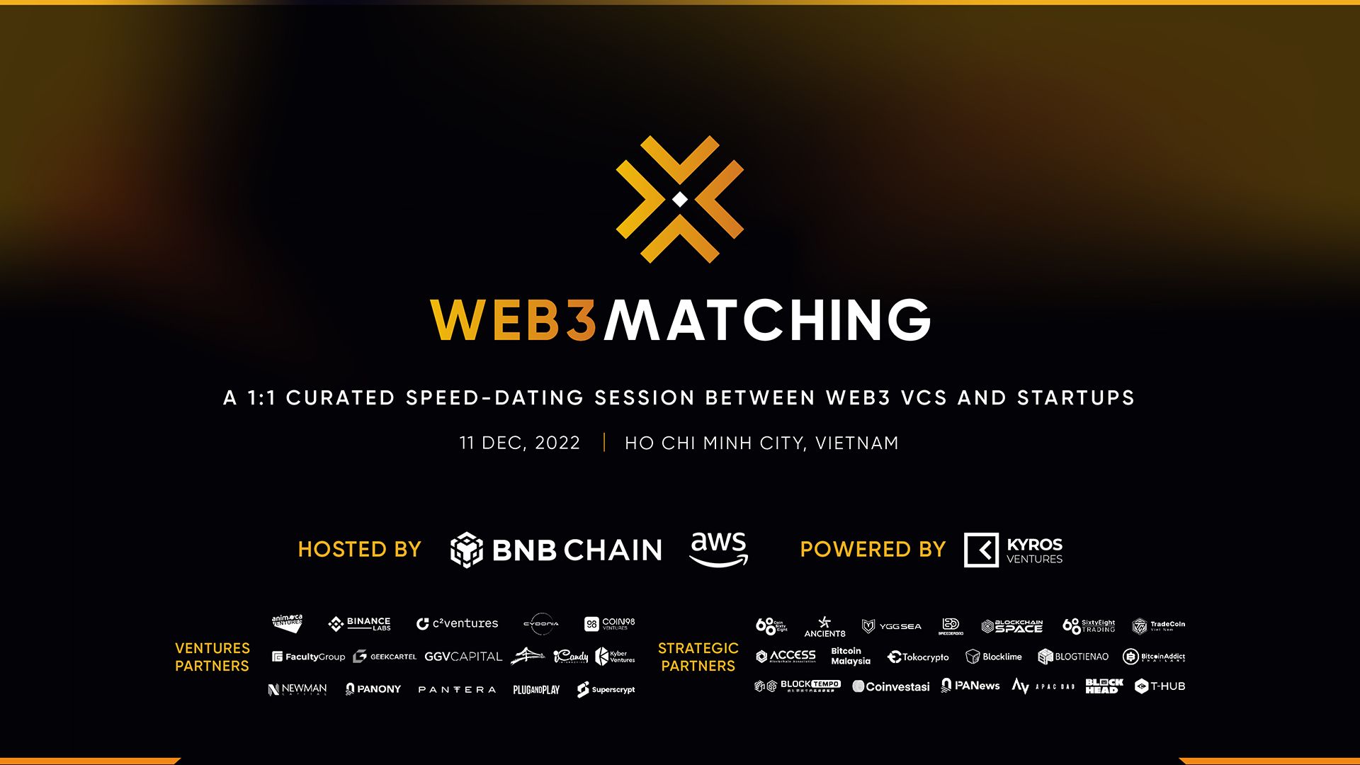 WEB3 MATCHING - Exclusive Web3 Event by AWS, BNB Chain and Kyros Ventures