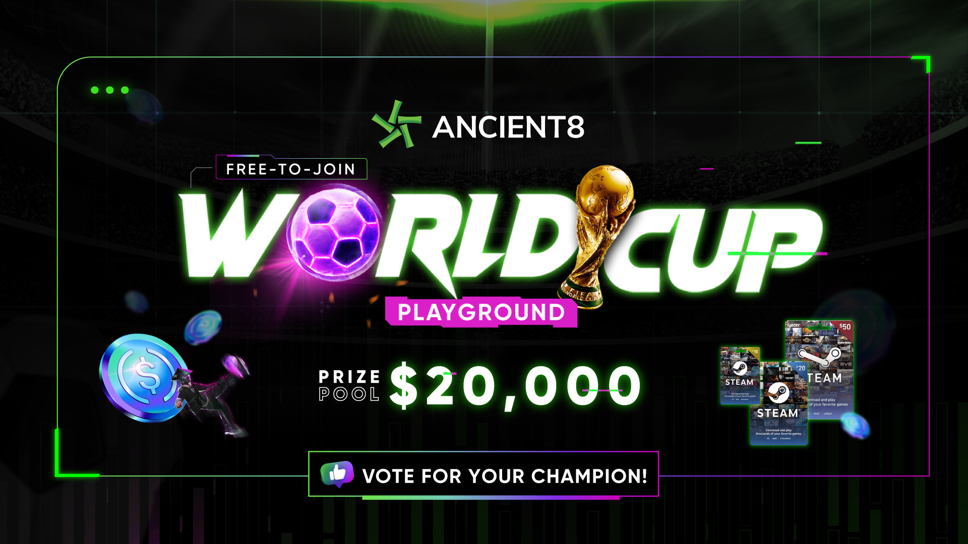 Ancient8 World Cup Playground Event is LIVE!